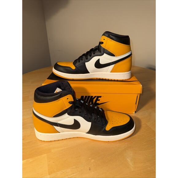 Size 9.5 - Jordan 1 Retro OG High Yellow Toe OG BOX main image 7